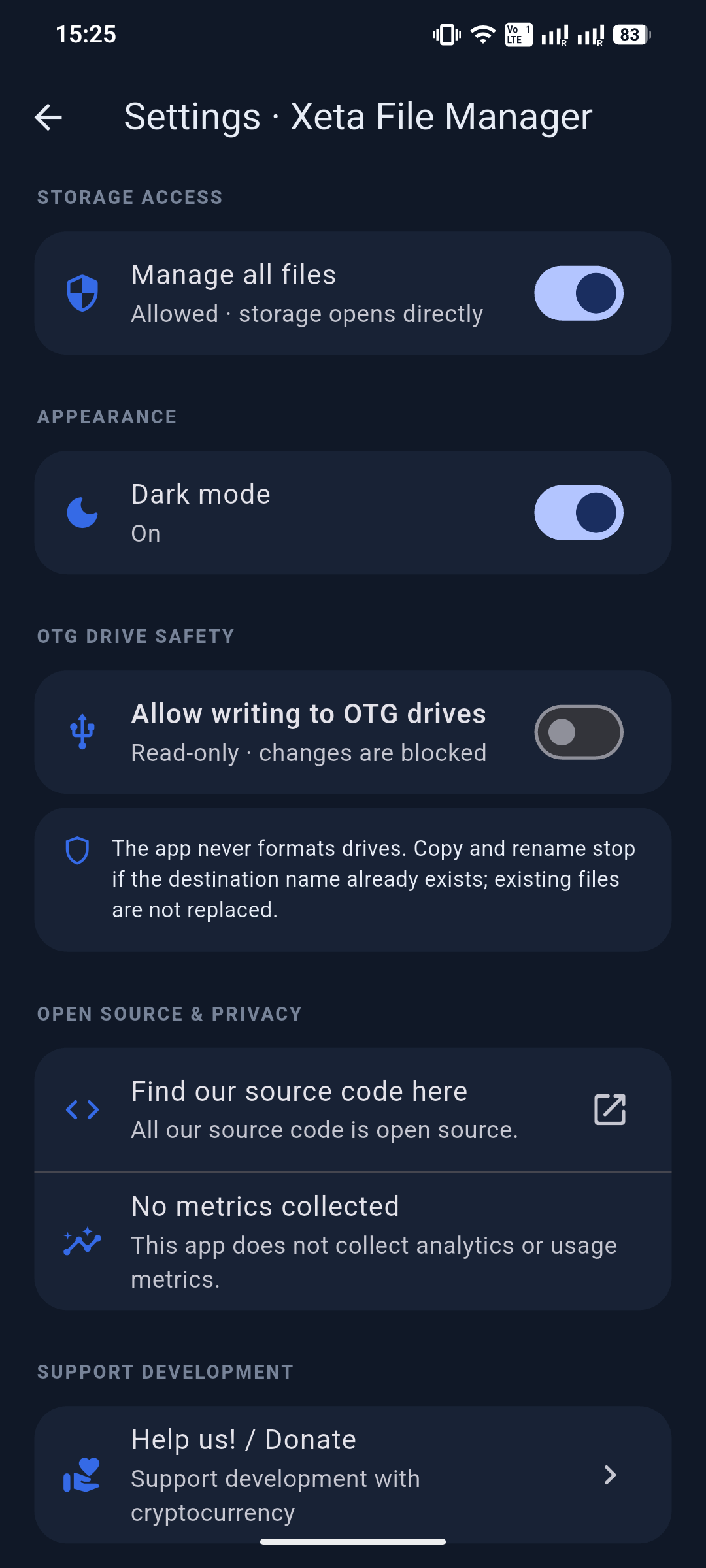Xeta File Manager screenshot 8